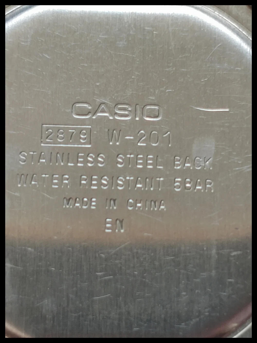 Casio W-201 Black Digital Alarm Chronograph Watch, Working